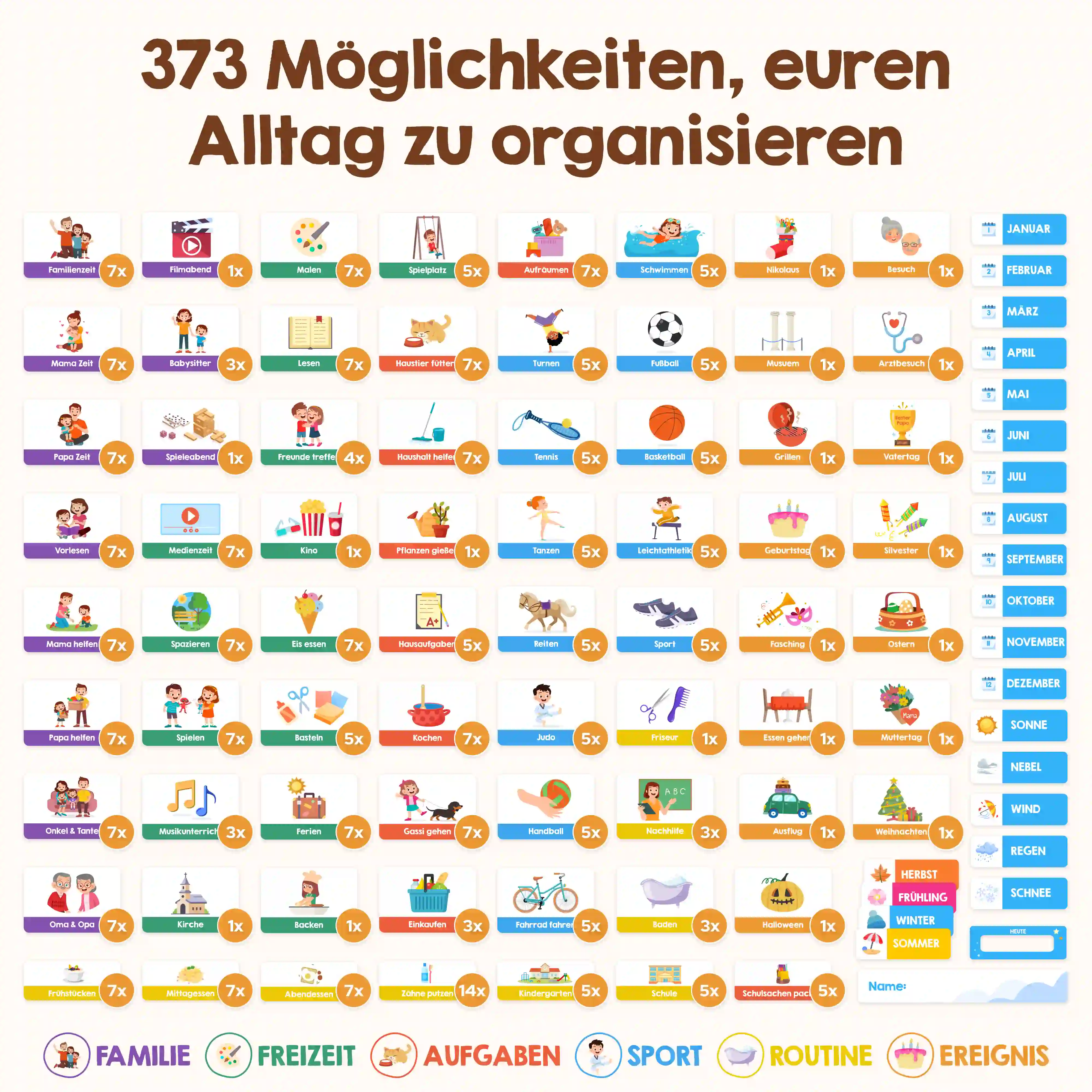 Edubini Magnetischer Wochenplaner für Kinder - Image 3