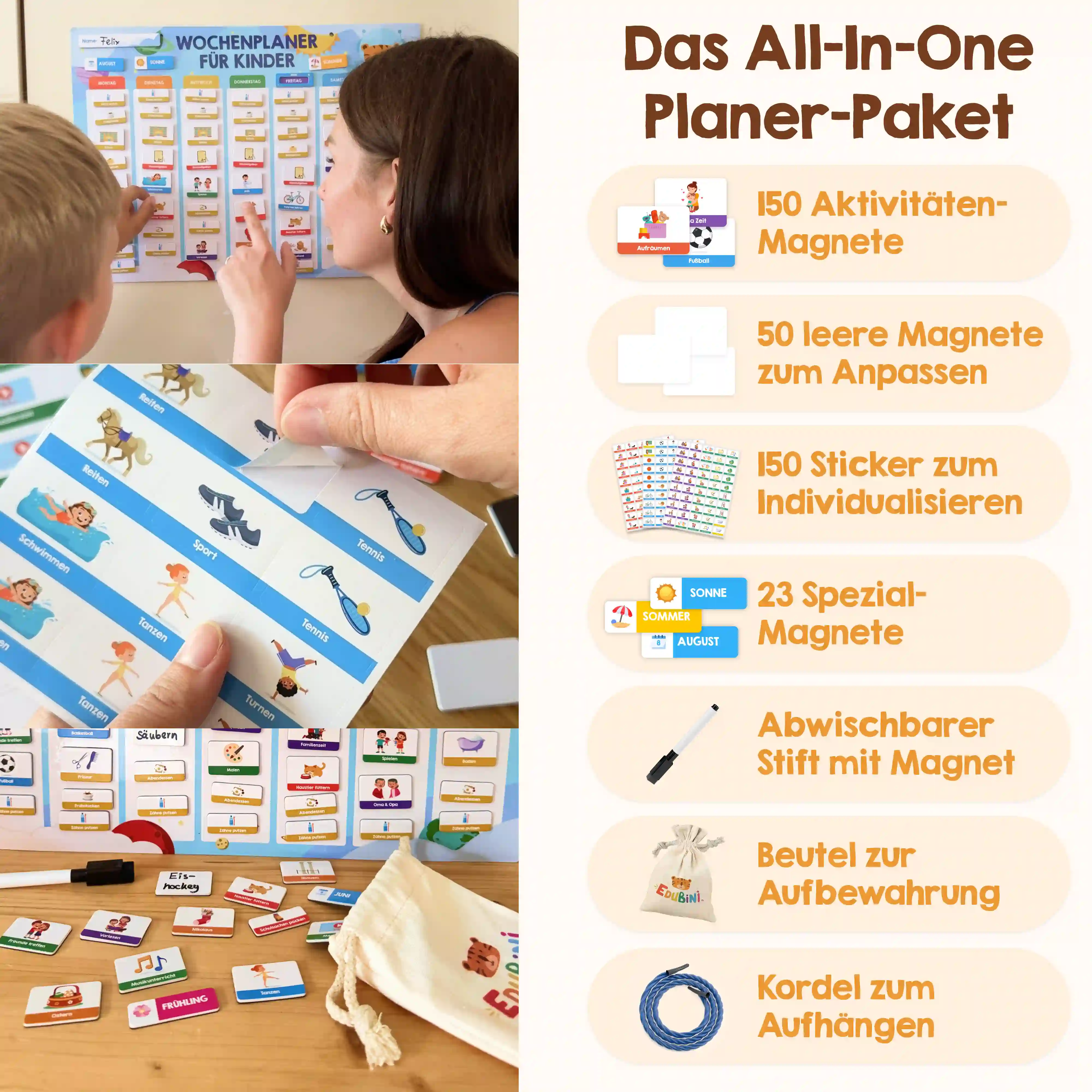Edubini Magnetischer Wochenplaner für Kinder - Image 5